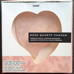 Rise Quartz Guasha heart shaped